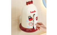 Suction Cup Tissue Box Portable Bathroom Storage Cute Design