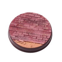 Slim Resin Base with Brick Texture Realistic Miniature Display Base Small Holder Sturdy for Hobbyists, Desk
