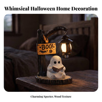 Rustic Spirit Figurine with Lantern