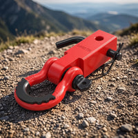 Tow Hitch Arm with Shackle Heavy-Duty Hitch Tow Connection with Shackle Unpaved for Drivers, Towing, Recovery, Trail