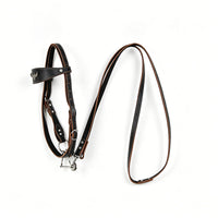 Flying Eagle Style Bridle with Reins Cowhide Bit Horse Tack Adjustable Pony Halter Bridle Cross-Border