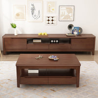 Solid Wood TV Stand, 1.5/1.8/2m Sizes, Living Room Storage, Chinese Style, Nordic