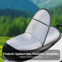 Sun Protection Motorcycle Sunshade Cushion Waterproof Heat Insulation Saddle Pad Easy to Clean for Summer, Hot Weather Riding, Daily Commute