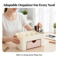 Multi-Compartment Drawer unit adaptable Desktop Organizer for Desk, Dorm Room