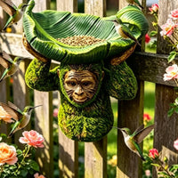 Gorilla-Shaped Bird Feeder Resin Gorilla Bird Feeder Weather Resistant