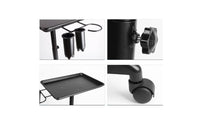 Hairdressing Trolley Wheeled Salon Tray on Wheels Stable Wide Foundation Tray  for Nail Technicians