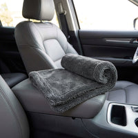 Braided Car Drying Towel Microfibre Cloth, High Absorption Microfiber Cloths for Detailing, Bound Border Lint Car Cleaning Towel