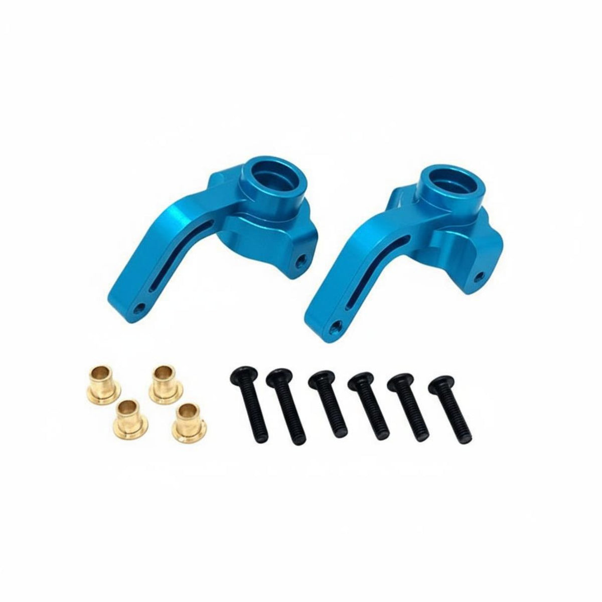 Front Steering Cup Set Anodized coating/12 Scale Steering Block Lightweight RC   Joint Arms for Rough Terrain
