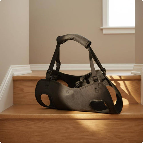 Rehab Support Harness Black Pet Aid Soft for Rehabilitation