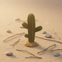 Resin Cactus Ornament Fade Resistant Terrarium Decor Realistic Texture