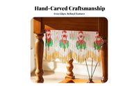 circular table with Beaded Curtain Sturdy & Stable Round Sofa Table Easy Assembly