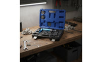 Disc Brake Caliper Tool Set with Carry Case Air-Powered Caliper Piston Rewind Tool Kit Universal Disc Brake Piston Compressor for Mechanics, Workshop