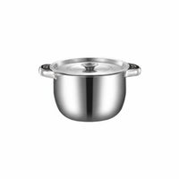 Oil Strainer Pot with Strainer Versatile Lard Storage Container Wide Wide Opening Double Handle Cooking Pot for Restaurant