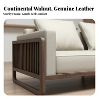 Minimalist Wooden Frame Couch New Chinese design Sofa Set tranquil Inspired Aesthetic Living Room Seating for Adults, Business Owners, Lounge, Study, Office