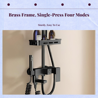 High-pressure rainfall showerhead.
