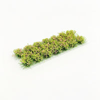 Display Decor Miniature Flower Clump Green Textured for Model Makers