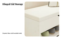 Upholstered Shoe Rack Bench Multifunctional Design Cushi Single D Shoe Cubby