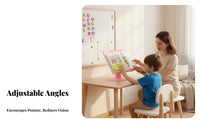 Foldable Design Adjustable literary Easel Multi-Functional Adjustable Display Prop Multifunctional Book Holder Handshands-off for Children, Students, Professionals, Bedroom, School, Desk, Office