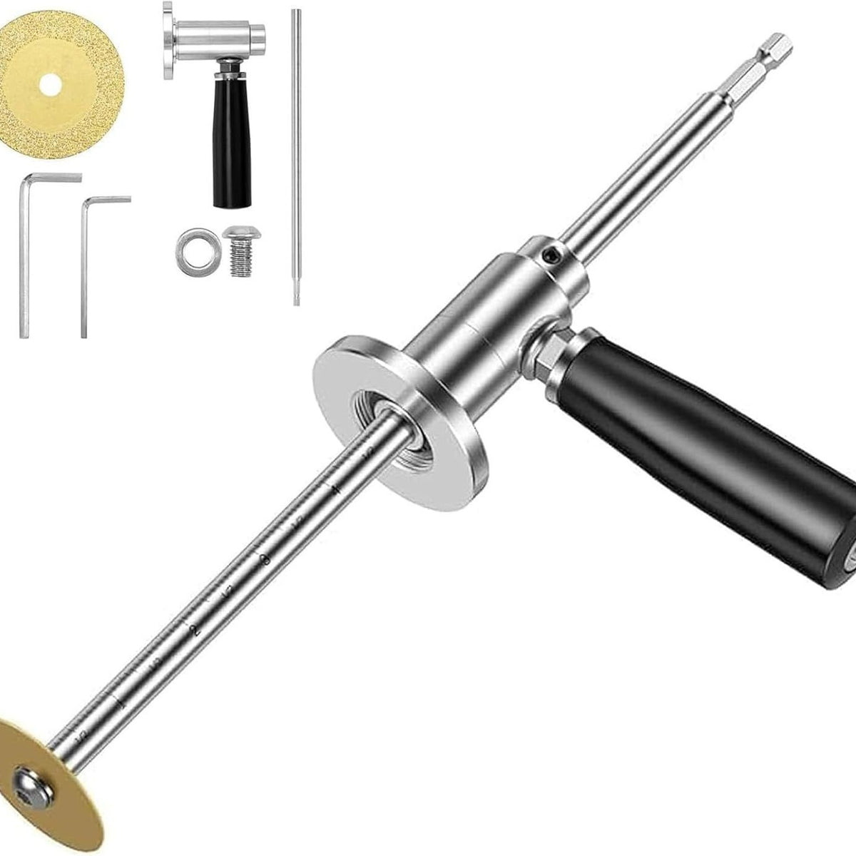 PVC Pipe Cutter with Scale, Adjustable Cutting Length for Plumbing Installation