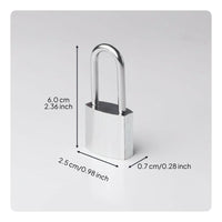 Long U-shaped loop padlock, additionallong cabinet lock, waterproof, robustduty, protected for cabinets, outdoor use, home, garage, tool chest