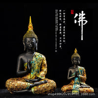 厂家批发泰国佛像树脂工艺品东南亚创意玄关家居饰品摆件跨境优选