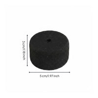 2 Pieces Black Felt Beater Head Long-Lasting Pedal Beater Head Music Accessory for Performance, Practice