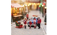 4 Pieces Winter Festival Figurines Delicate for Dioramas, Hobbyists