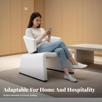 M-Shaped Armchair Nordic Aesthetic Lounge Chair artistic aesthetic dense Foam Filling for Living Room, Hotel Lobby, Apartment