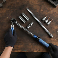 8 Pieces Tension Wrench with Storage Cases Reversible Tension Wrench Set Non-Slip Tool for Mechanics, Hobbyists, Garage