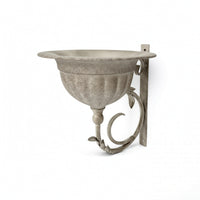 Wall-Mounted Planter Distressed Planter with Scroll Bracket Rustic Wall-Attached Flower Pot for Gardeners