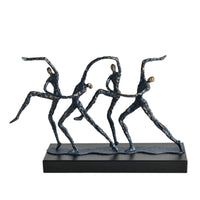Gymnast Sculpture with Base Geometric Gymnast Sculpture Decorative for Bookshelf