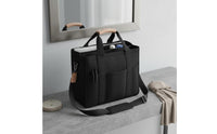 Multi-Pocket Canvas Diaper Tote Portable Crossbody Diaper Bag Lightweight Baby Travel Tote Easy to Clean for Shopping