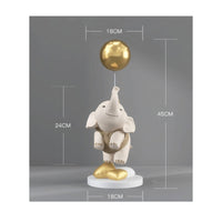 Elephant Statue Gift Idea Elephant Ornament Desktop Display for TV Cabinet, Desk