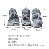 晓院花园佛像庭院摆件新中式禅意盆景观人物户外花园茶馆装饰品