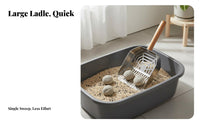 Stainless Steel Pooper Scooper Rust-Proof Cat Litter Scoop Rustproof