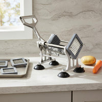 Consistent Strips French Fry Cutter Heavy-Duty Metal Body Potato Cutter Easy Clean for Restaurant
