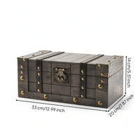 Storage Chest with Hinged Top Rustic Storage Chest Decorative Furniture for Living Room