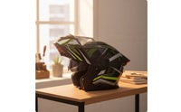 Modular With | DOT Approved, Scratch-Resistant, Modular Helmet with Rear LED Lights, for Street Riding