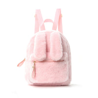Rabbit Ear Backpack for Kids, Plush, Solid Color