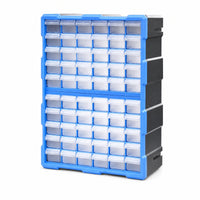 Stackable Parts Storage Box with Transparent Drawers Space-Saving Modular Drawer Organizer Plastic Storage Organizer with Drawers High Visibility for Hobbyists
