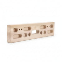 Compact Wooden Hangboard with Rope Natural Wood Portable Wooden Hangboard with Rope Long-Lasting Climbing Fingerboard with Pockets Adjustable for Athletes