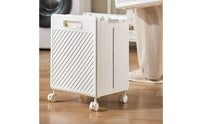 Foldable Laundry Basket Plastic Rolling Laundry Basket Easy to Move
