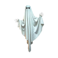 Hanging Ghost with Skeleton Hands Haunted for Porch