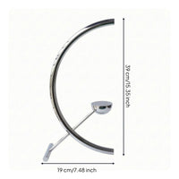 Taper Candle Holder Modern Metal Candlestick Holder Silver Finish Home Decor