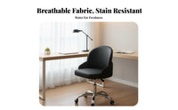 Armless caster Chair Height Adjustable rotate Stool Space-Saving for Workstation