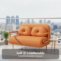 Multi-functionalUse Design Folding Futon Bed Space-Saving Convertible Couch Foldable Sleeper Sofa Soft and Comfortable for Apartment Dwellers, Young Adults, Homeowners, Small Apartments, Balcony, Bedroom, Office