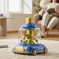 Sensory Push Toy Car with Beads Interactive Press and Rotate Toy Educational for Babies, Toddlers, Floor Play, Playroom