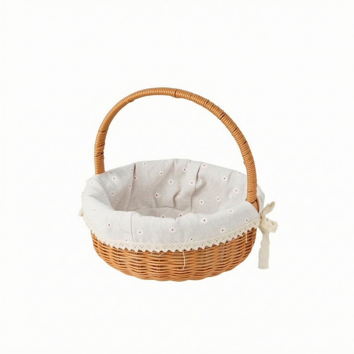 Lined Picnic Basket Lightweight Lined Wicker Basket Sturdy