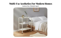 2-Tier Rolling mobile trolley With casters 2-Tier Utility mobile trolley space-efficient Size for Living Room