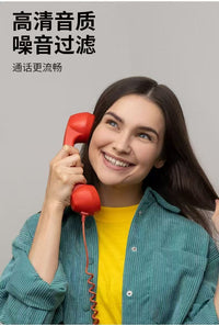 现货网红少女心复古手机听筒学生搞怪调节音量话筒创意电话机听筒